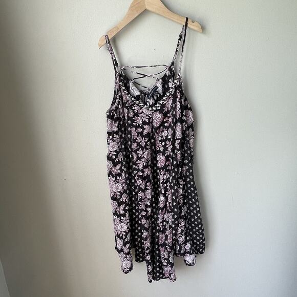 American Eagle Paisley Print Womens Dress‎ Size Small Cross Cross Back - Picture 6 of 9